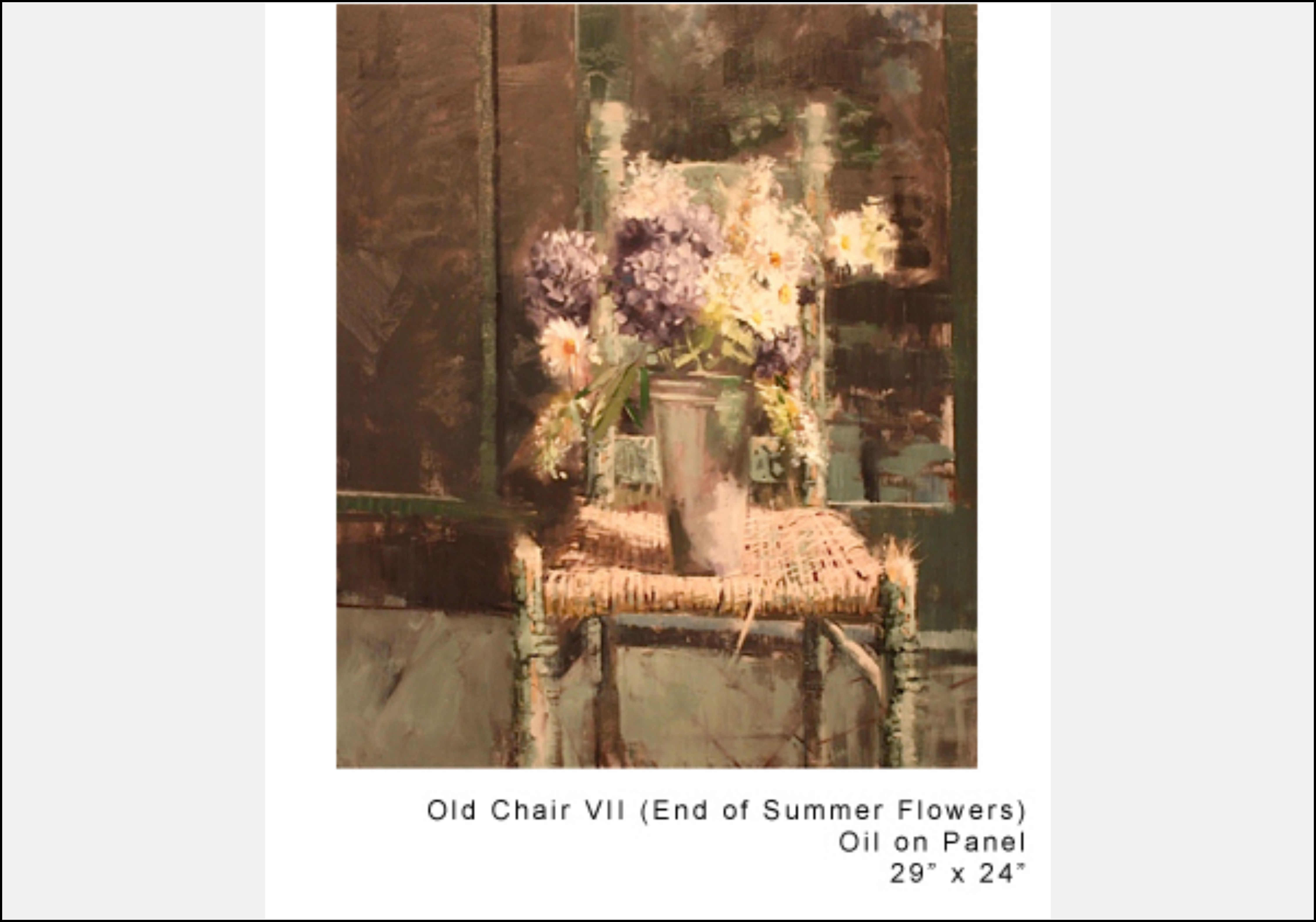 Old Chair VII (End of Summer Flowers