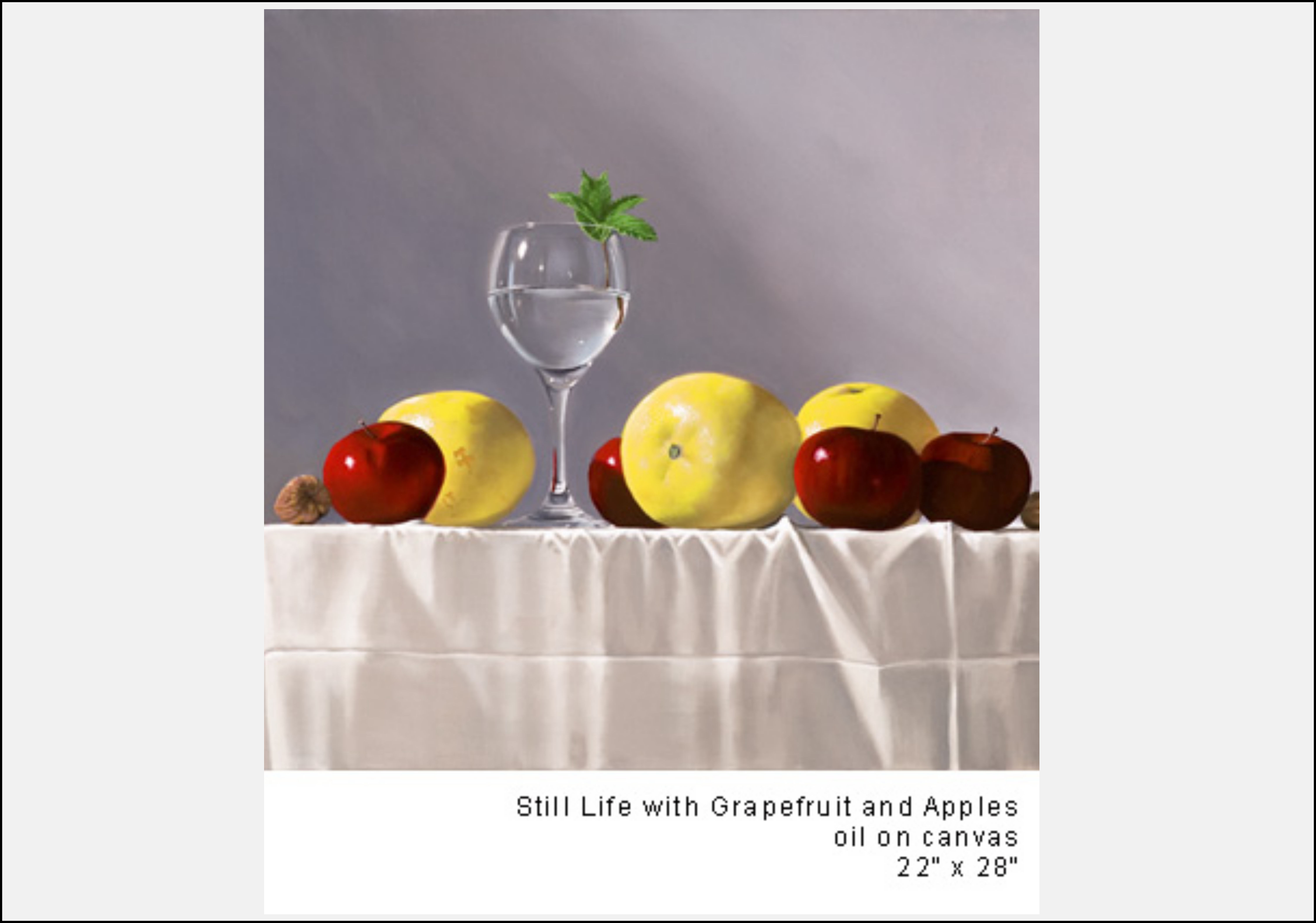 Still Life with Grapefruit and Apples