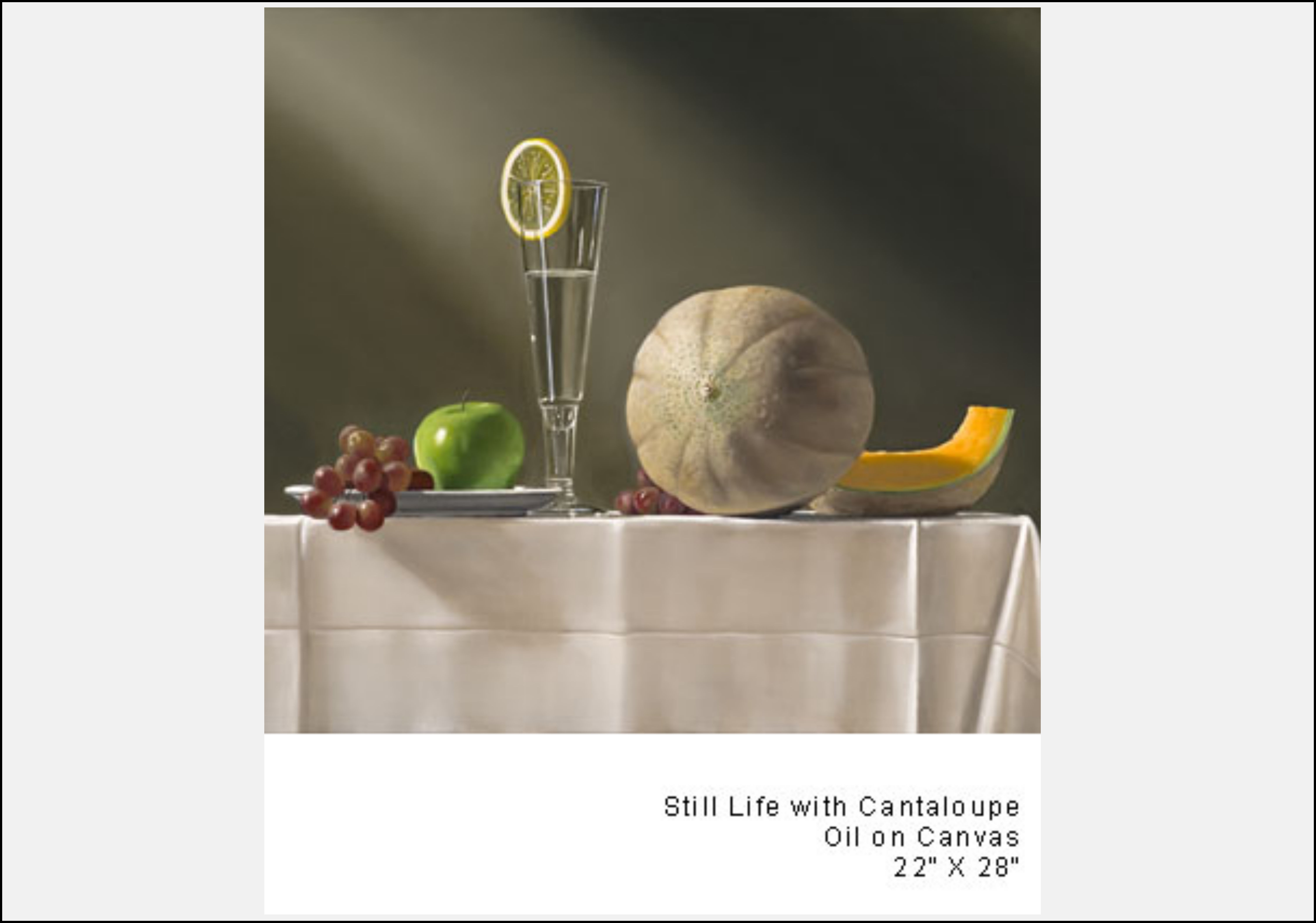 Still Life with Cantaloupe